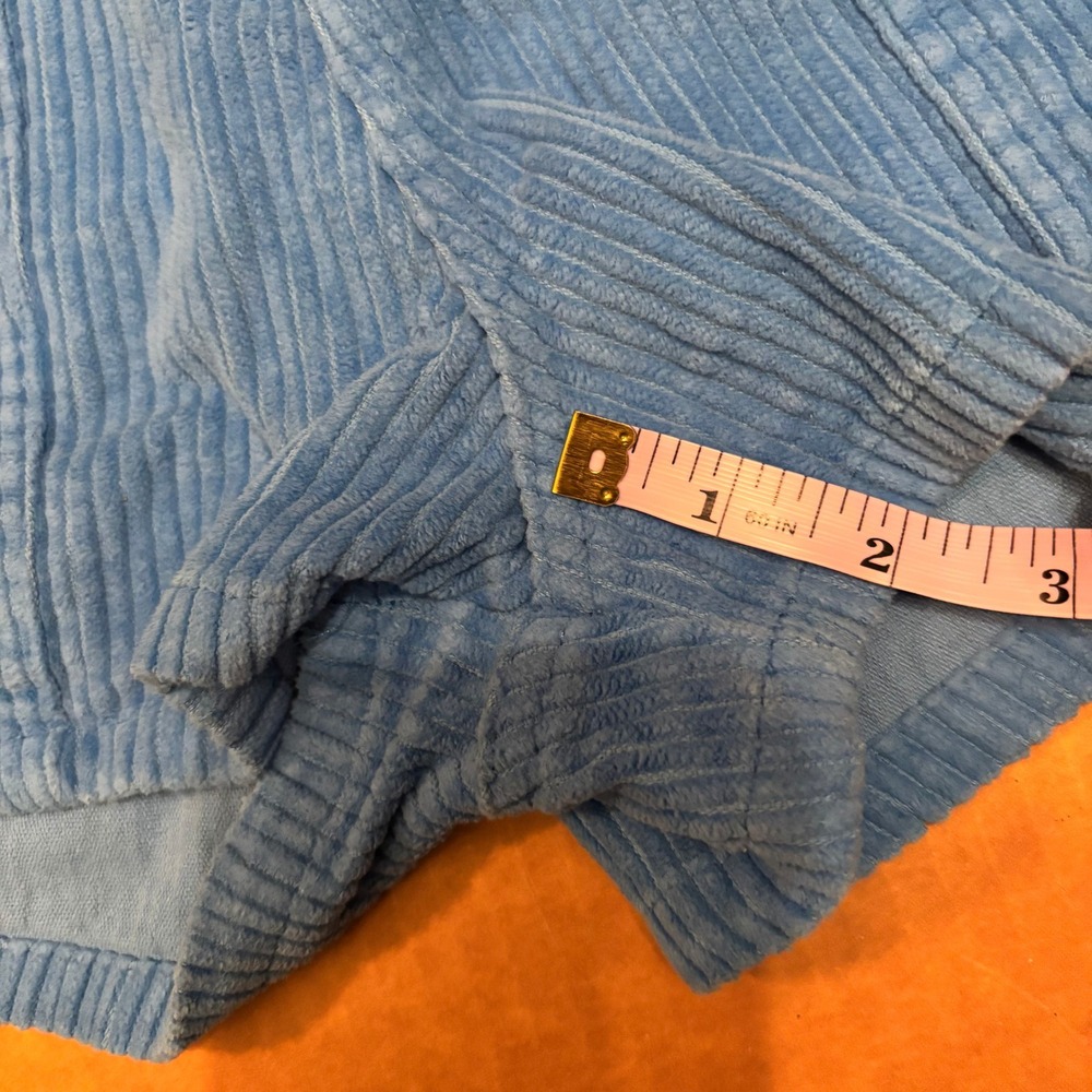 Hammies Sky Blue Corduroy Shorts Retro 70s High Waisted Cotton Size 30 - Picture 5 of 5